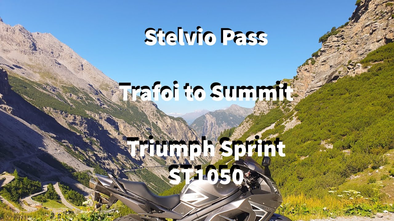 Stelvio Pass. Trafoi to Stelvio Pass on Triumph Sprint ST 1050