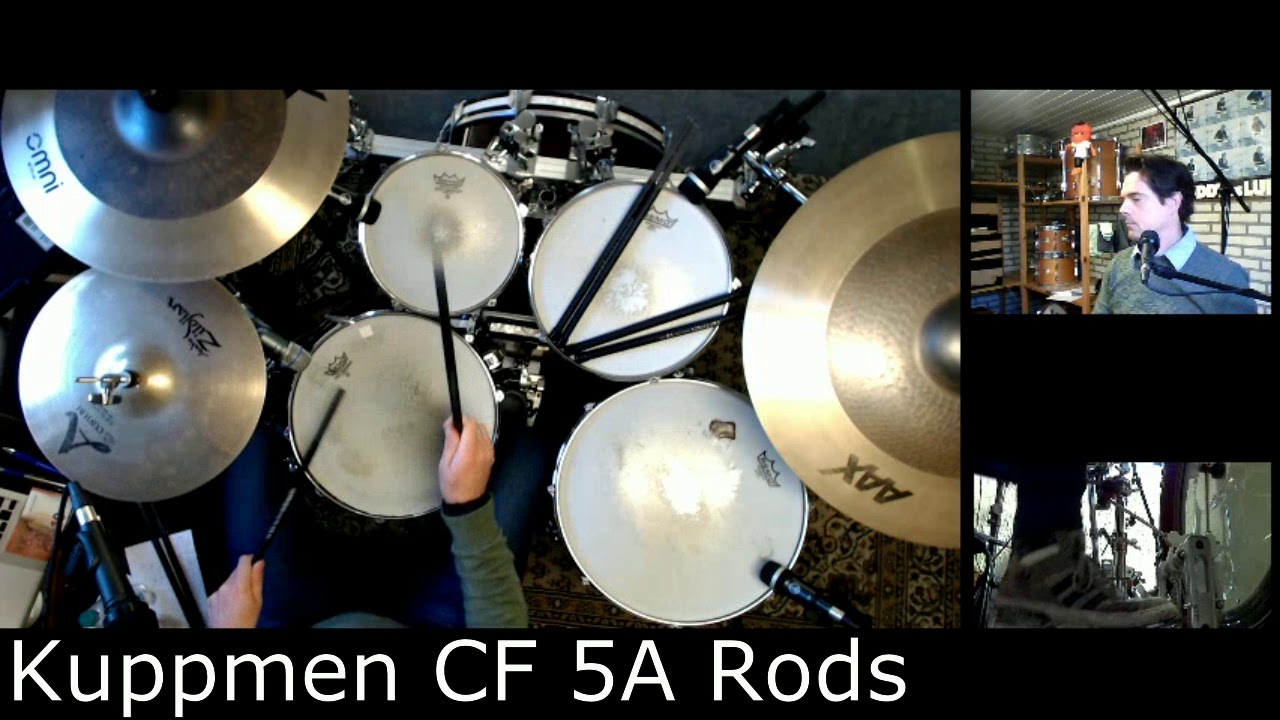 Johan Boere playing the Kuppmen CF 7A, 5A, 5B Rods