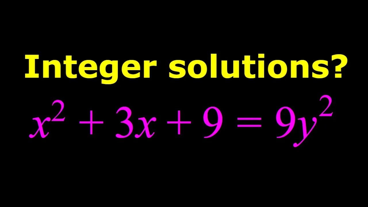 Solving a Quadratic Diophantine Equation