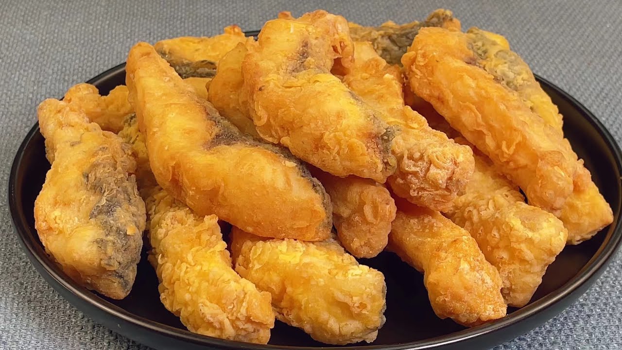 炸魚塊，用麵粉和澱粉是大錯，酒店大廚教我一招，外酥里嫩無腥味