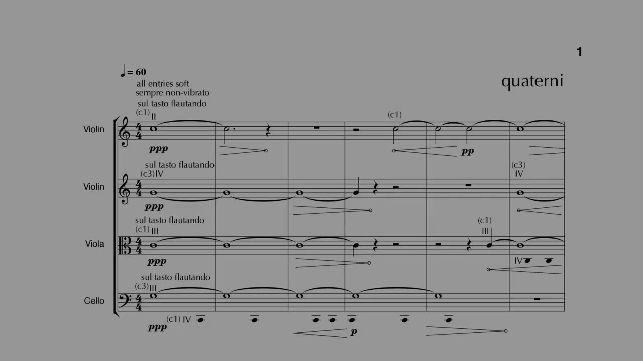 Alyssa Aska - Quaterni (2022) for string quartet (score follower)