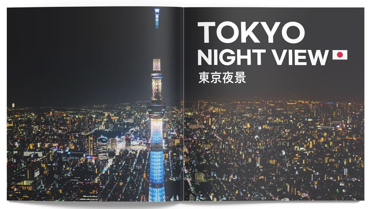 🇯🇵 TOKYO Night View in 4K 도쿄 야경 | 일본 JAPAN