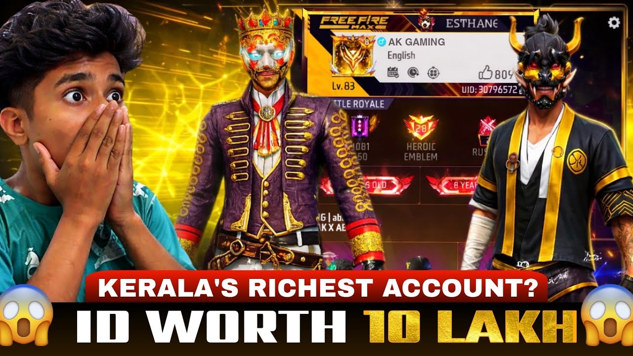 KERALA‘S NO 1 OLD FREEFIRE ACCOUNT😨ഇവൻ ഭ്രാന്താണോ🤬1 TO ALL ELITE PASS ACCOUNT REACTION😍