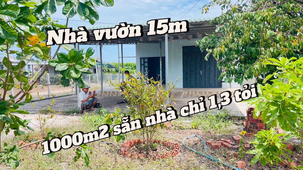 Nhà vườn siêu rẻ 1000m2 ngang 15m chỉ hơn 1 tỷ