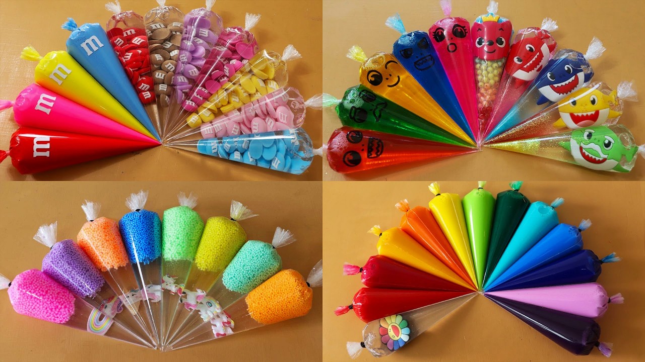 Making Slime with Piping Bags! Most Satisfying Slime Video★ASMR★#ASMR #PipingBags #547