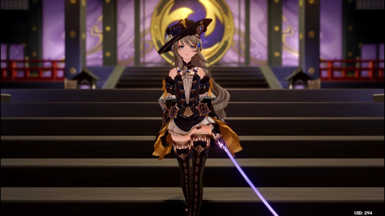 (Navia model swap) Raiden shogun vs La Signora scene