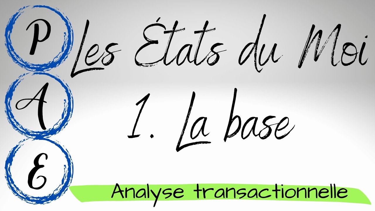 LES ÉTATS  DU MOI - N°1 LA BASE