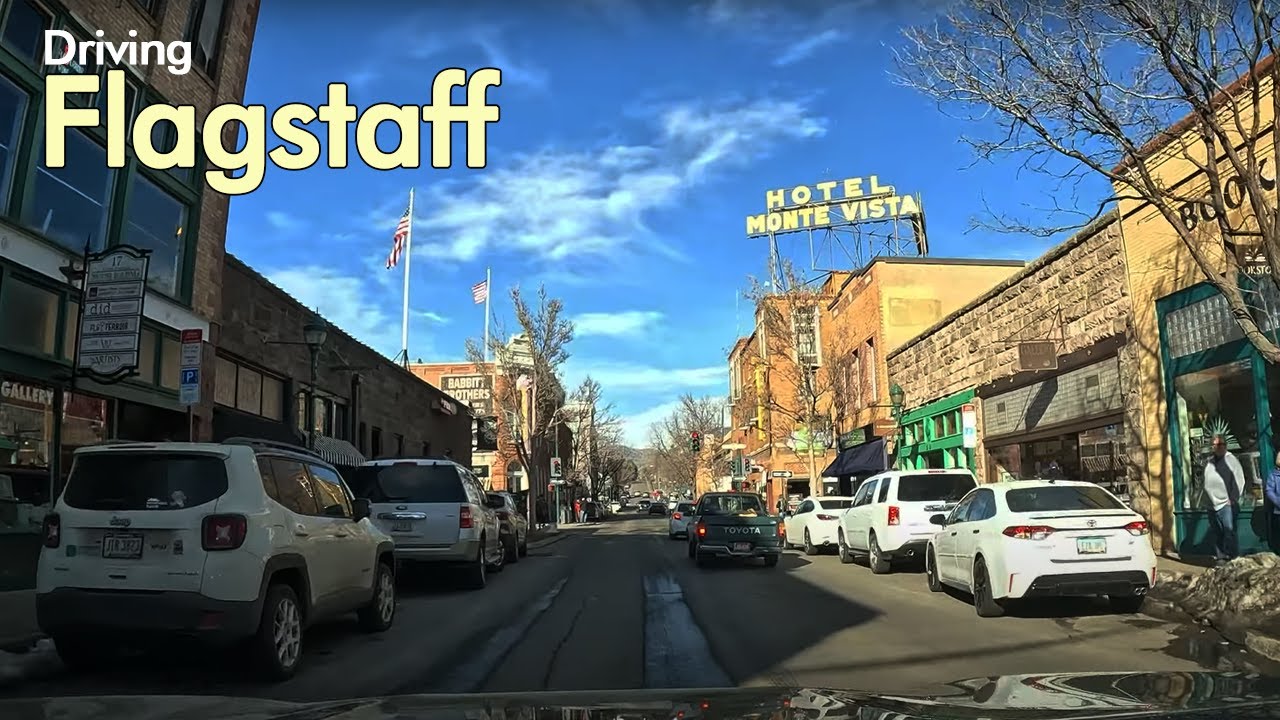 Flagstaff Arizona Driving Tour 4k 60FPS Ambient Sound