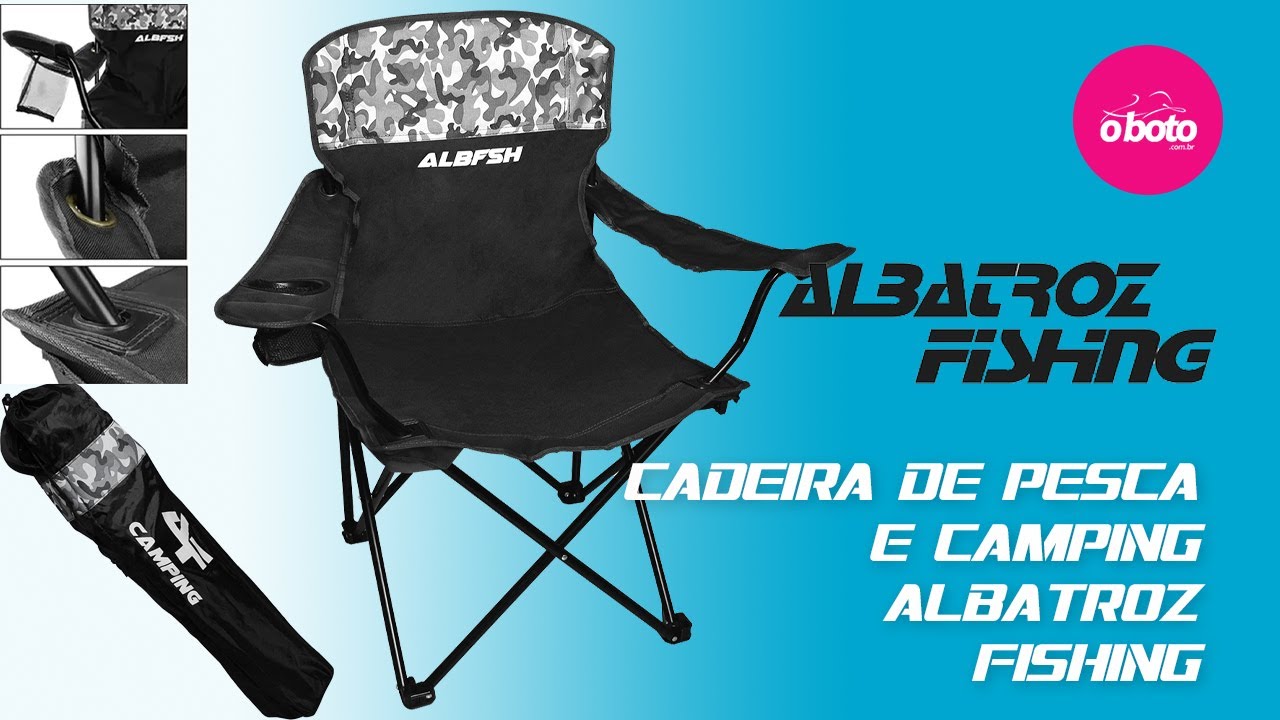 Cadeira super confortável para pescaria, embarcada ou barranco.