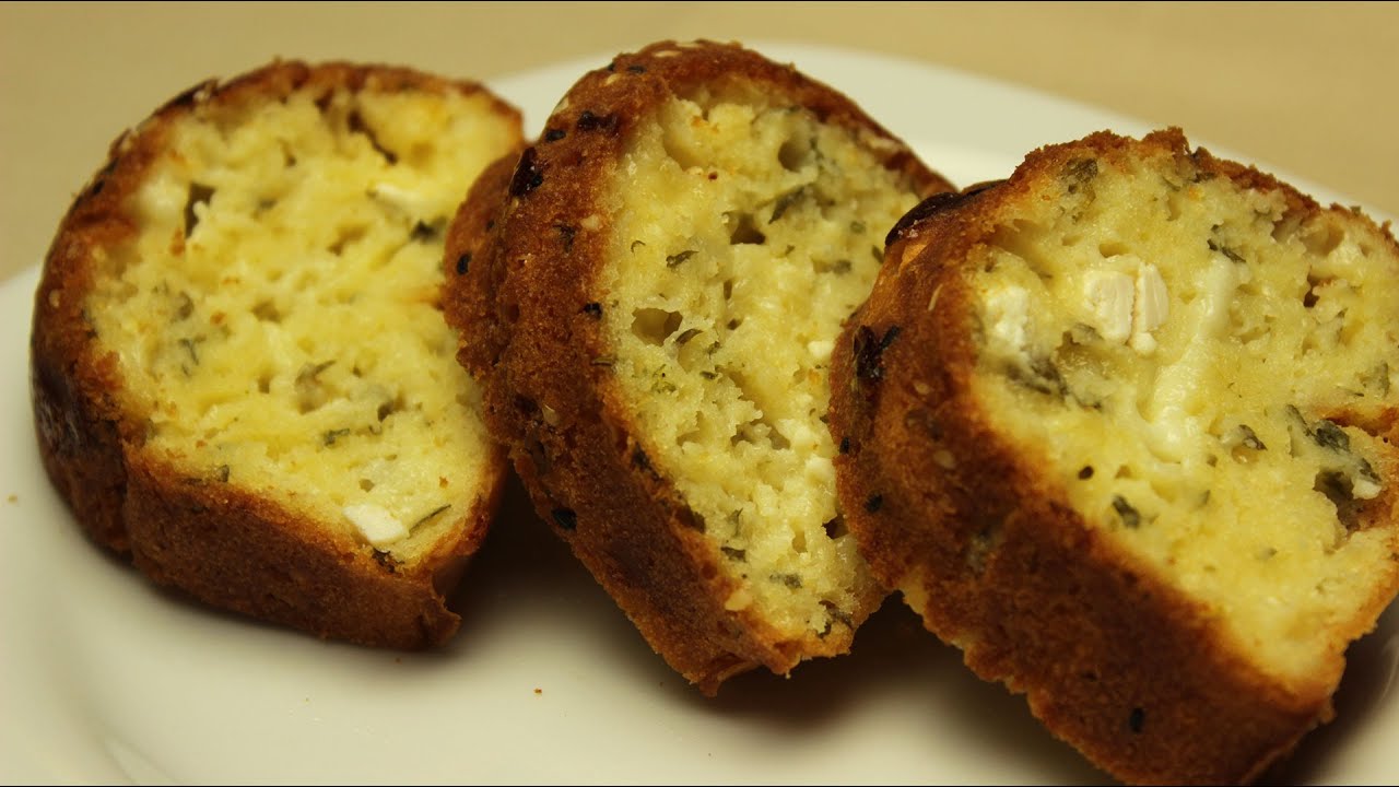 French Savory Cake Recipe - with Cheese and Herbs