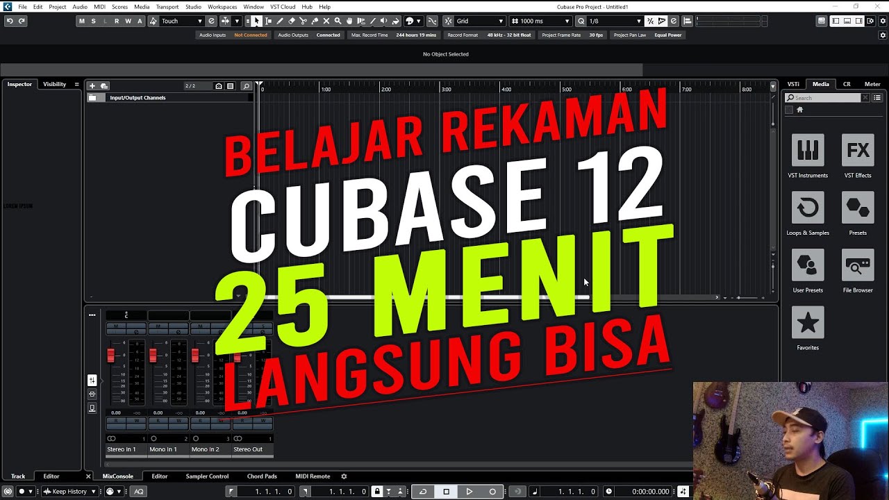 Cara Rekaman di CUBASE 12 || BELAJAR REKAMAN #1 || DIJAMIN LANGSUNG BISA DALAM 25 MENIT