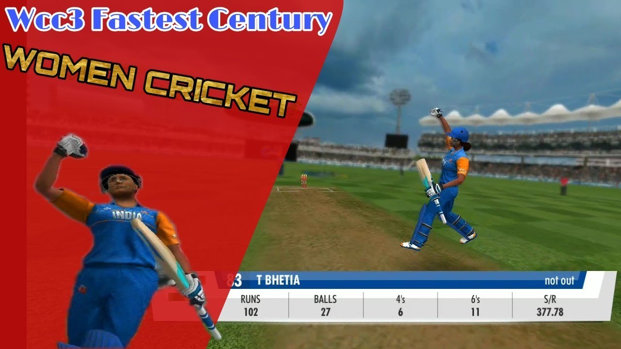 Wcc3 Fastest Century 💯 Women's Cricket Gameplay Highlights