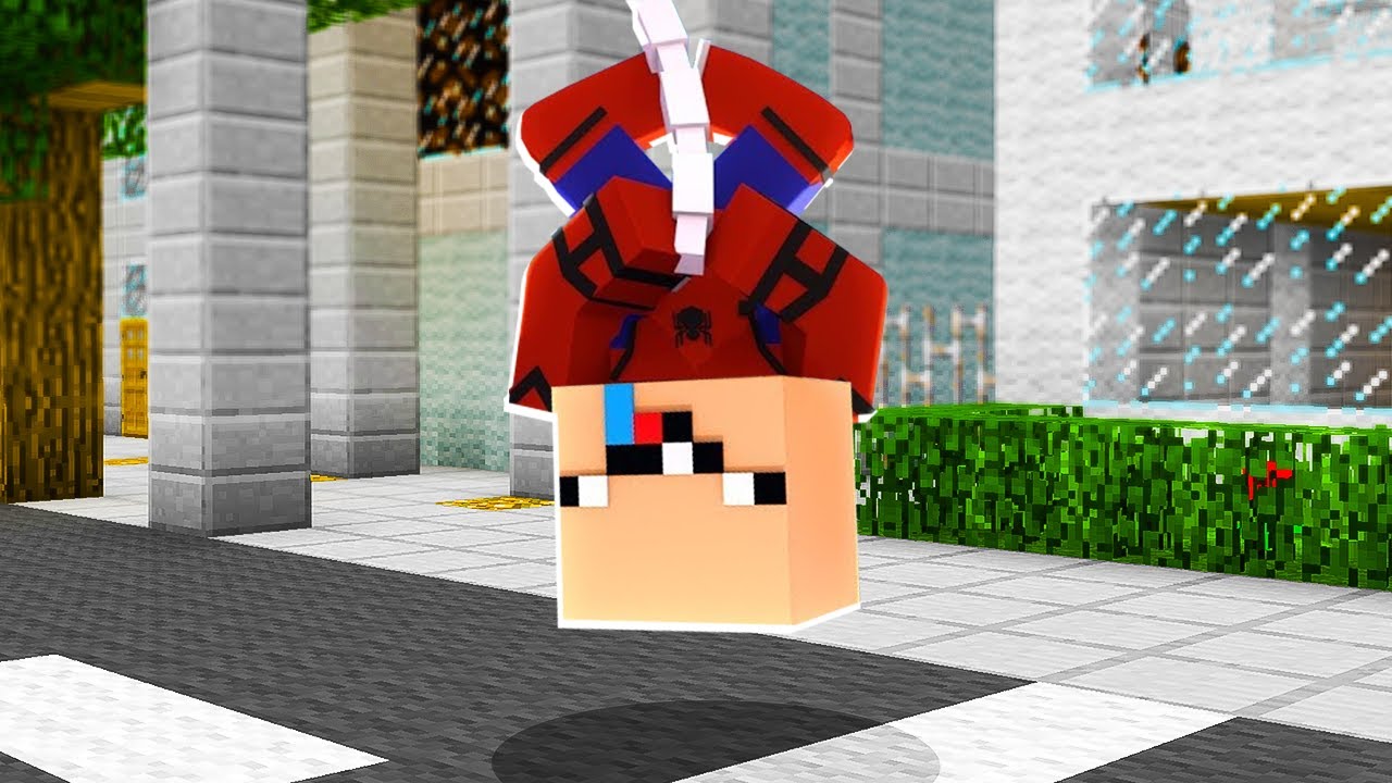BEBÊ MALUCO GANHOU PODERES DO HOMEM ARANHA NO MINECRAFT!!