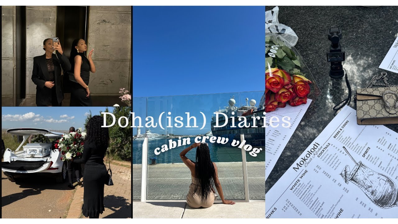 Doha Diaries; life after loss 🤍 mom’s birthday, back to work- Spain! African cabin crew vlog