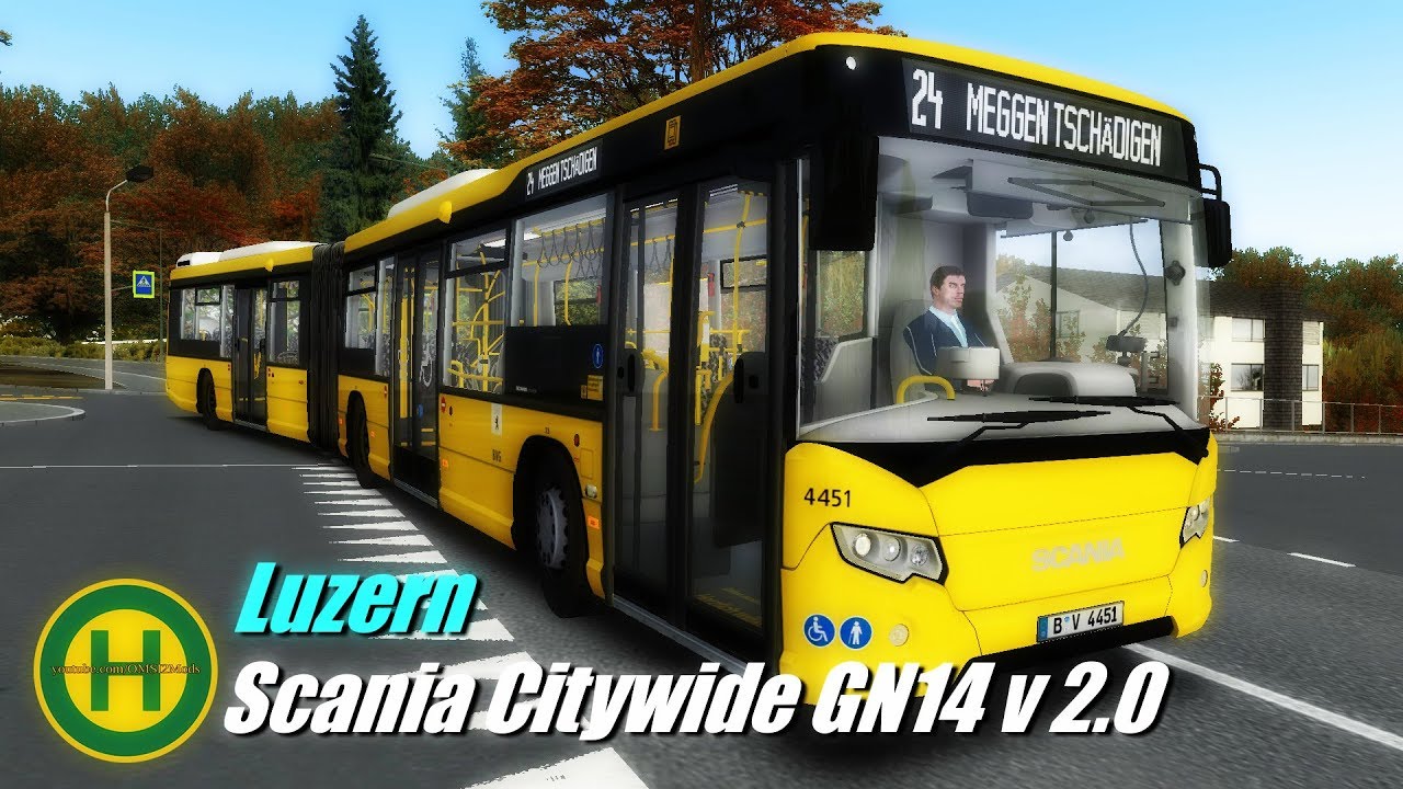 OMSI 2 Scania Citywide GN14 v 2.0 - Luzern Map