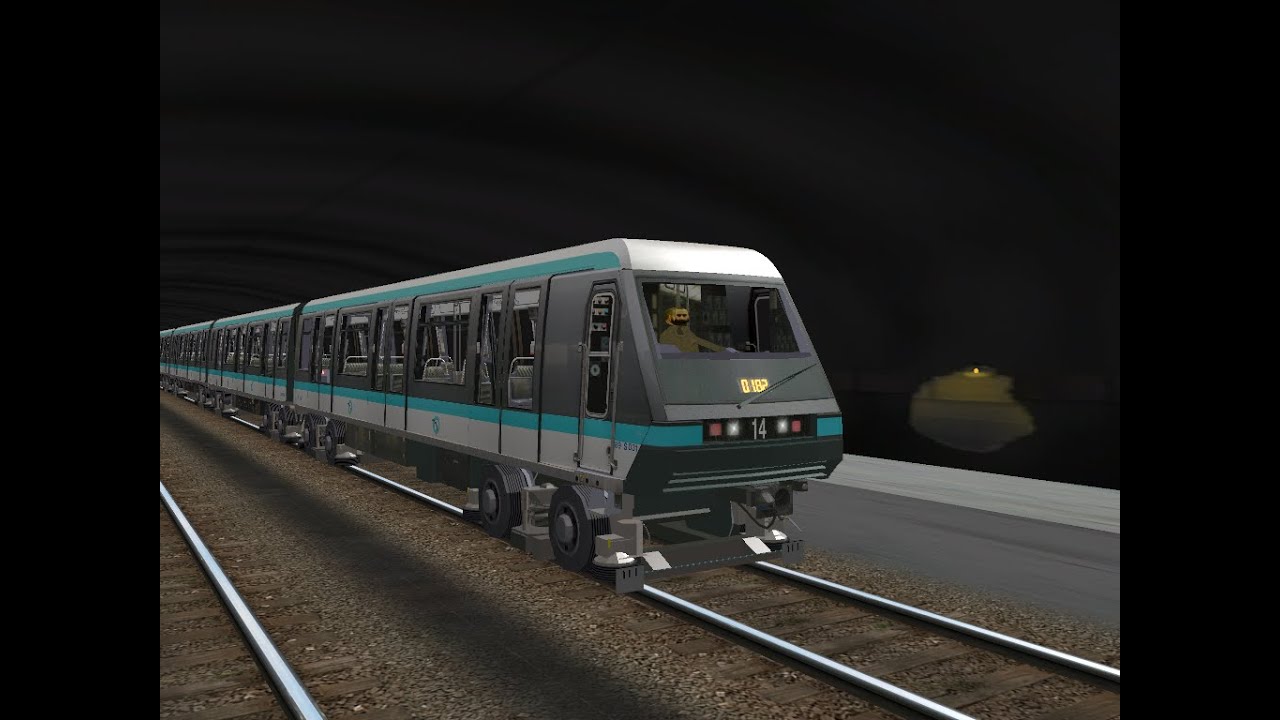 Openrails MP89 Ligne 1 Arrivée des Portes Palieres et des Voies Pneumatique En Cours D'installation