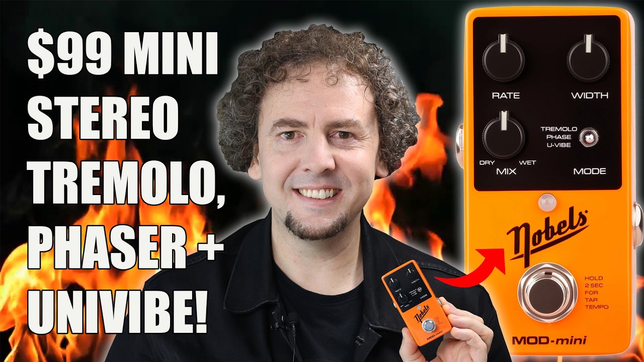 Nobels MOD-Mini | $99 mini stereo Phaser, Tremolo and Univibe pedal! In-depth Review & Demo