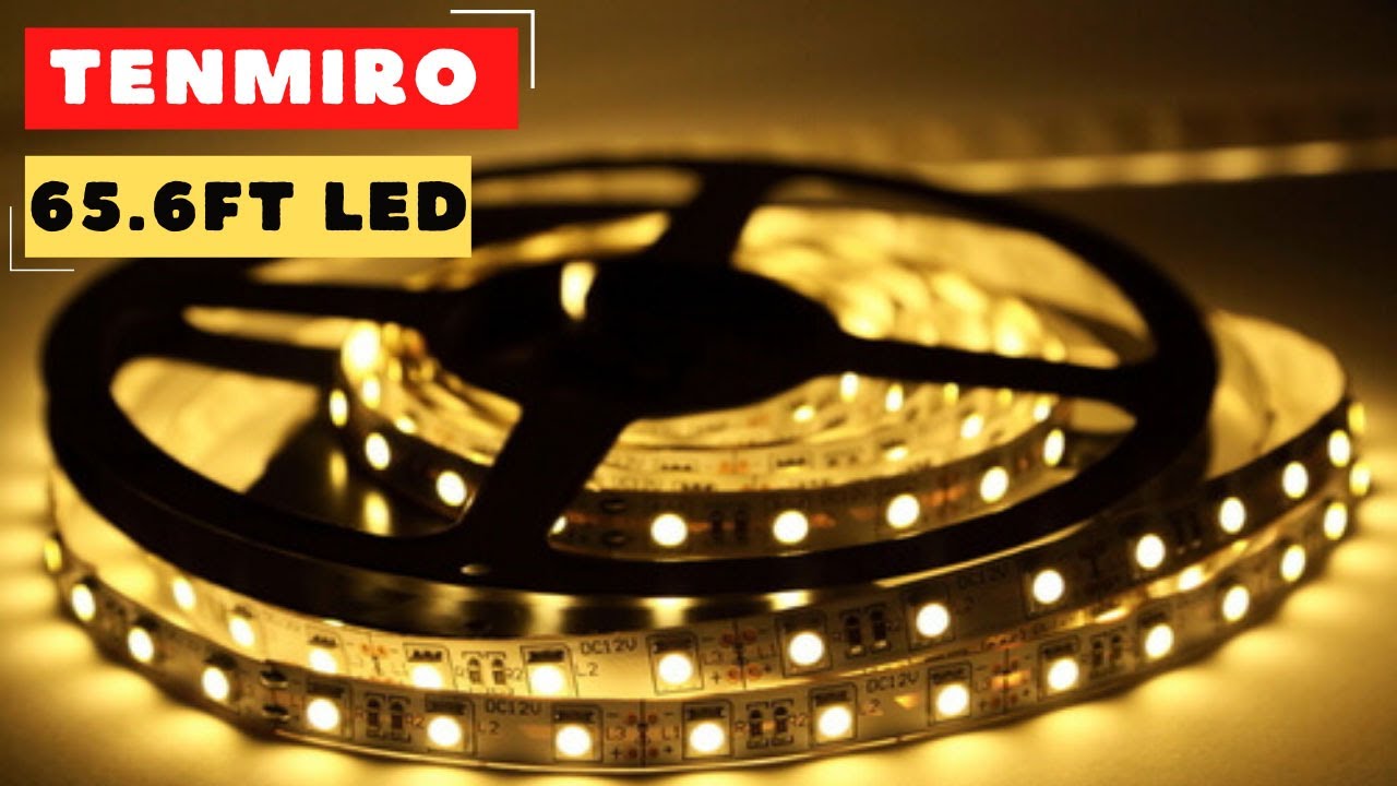 Tenmiro 65 6ft Led Strip Lights, Ultra Long RGB 5050 Color Changing LED Light Strips Kit