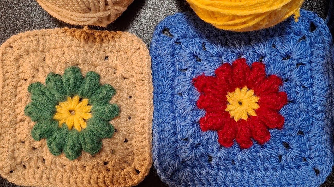 МК🧶Красивый мотив крючком,связаный за 10 минут/для начинающих. Crochet motifs 
