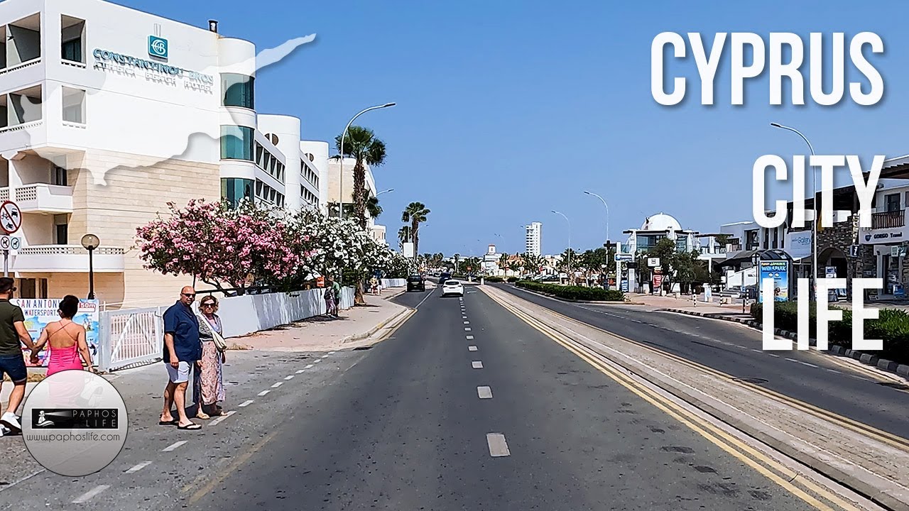 Paphos Hotel Strip In May 2024