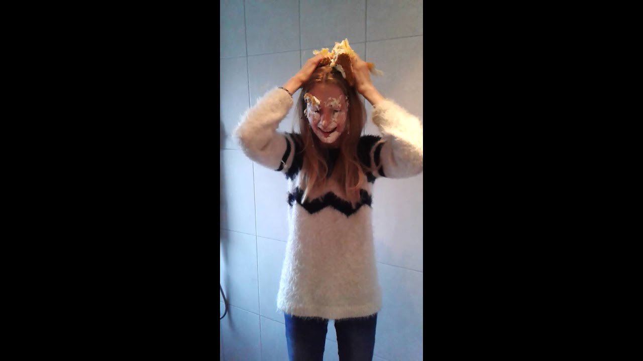 Slagroomtaart in mijn gezicht!
