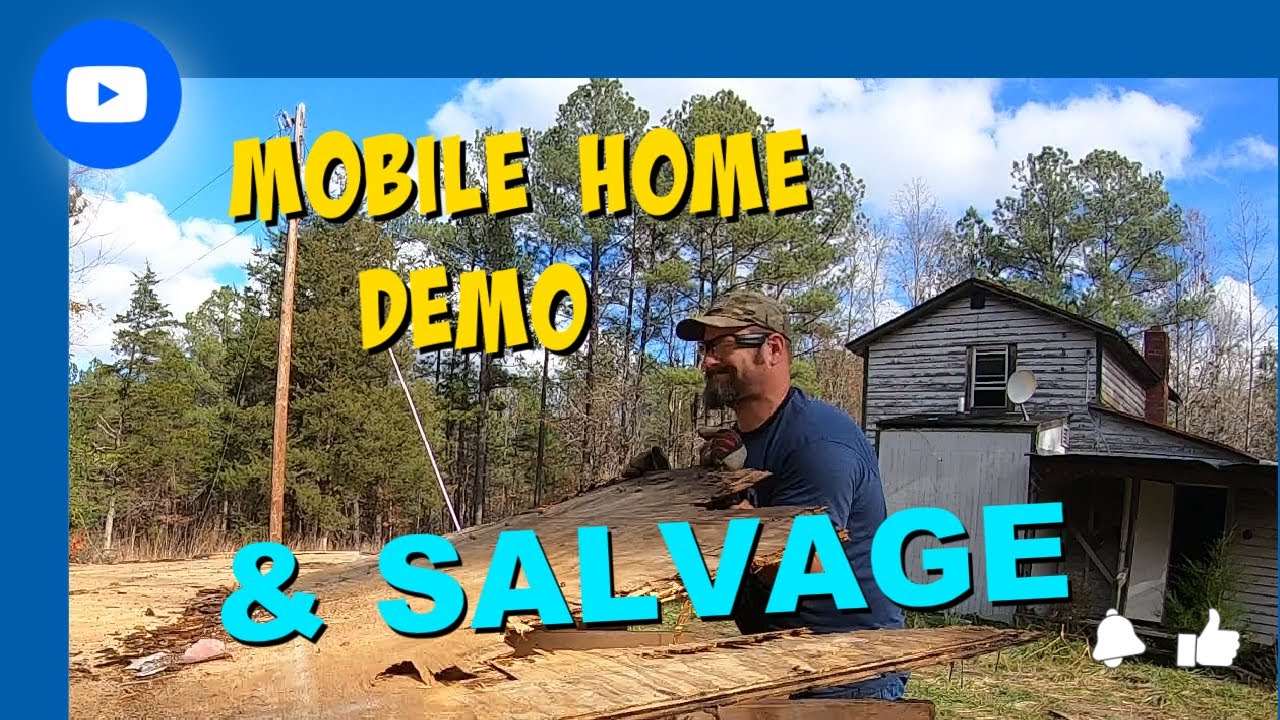 Mobile Home Demo, Salvage, and RePurposing at the #abandoned Property