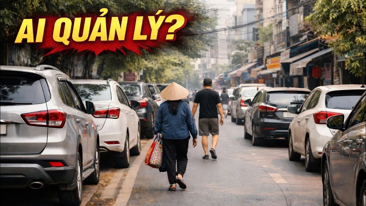 Ai cho phép ô tô chiếm vỉa hè thế này ở Hà Nội?