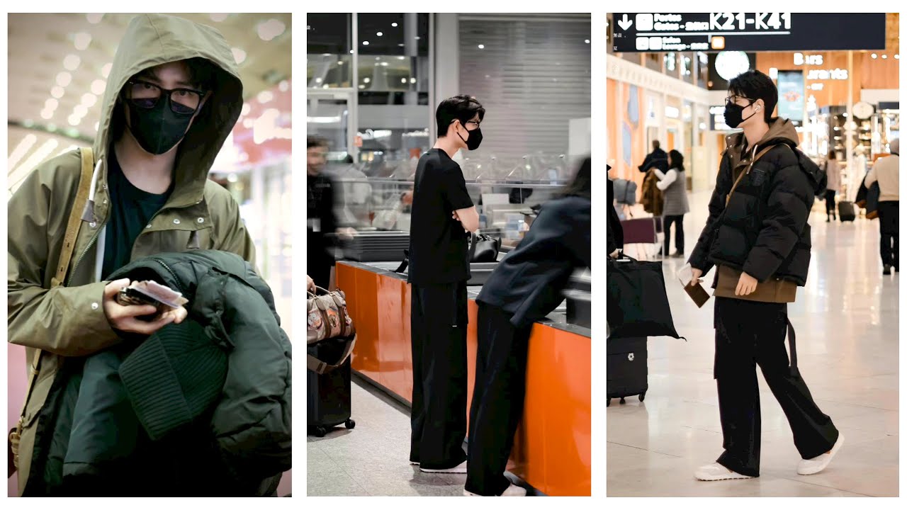 Сяо Чжань возвращается в Пекин со странным и холодным видом. На этот раз он использует одежду TODS.