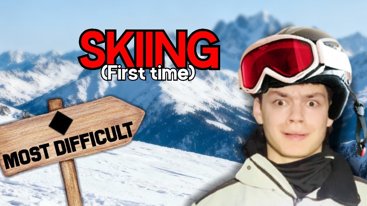 Mountain Biker Tries Skiing | First Time