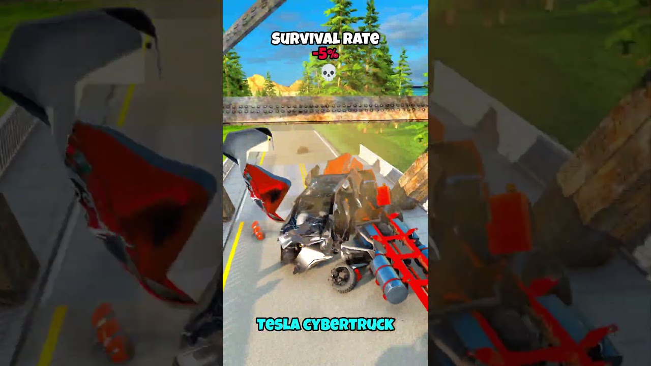 Chance of survival with different vehicles #beamng #beamngdrive #game #gaming #car #cars