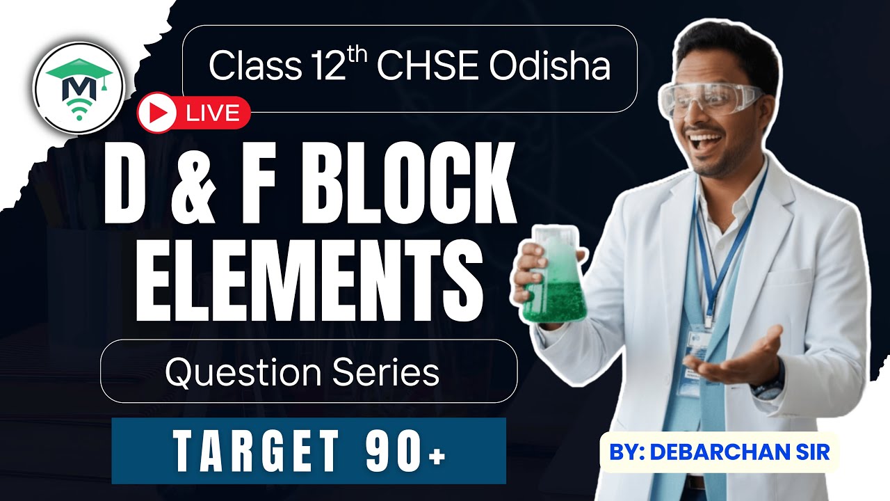 d & f Block Elements Important Questions | Target 90+ Chemistry Class 12 CHSE Odisha | MatSciOdia
