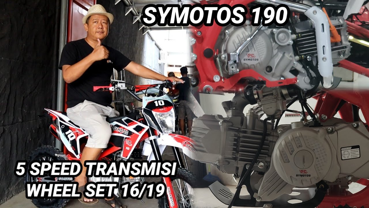 SYMOTOS 190 ТРАНСМИССИЯ 5 СКОРОСТНОЙ КОМПЛЕКТ КОЛЕС 16/19