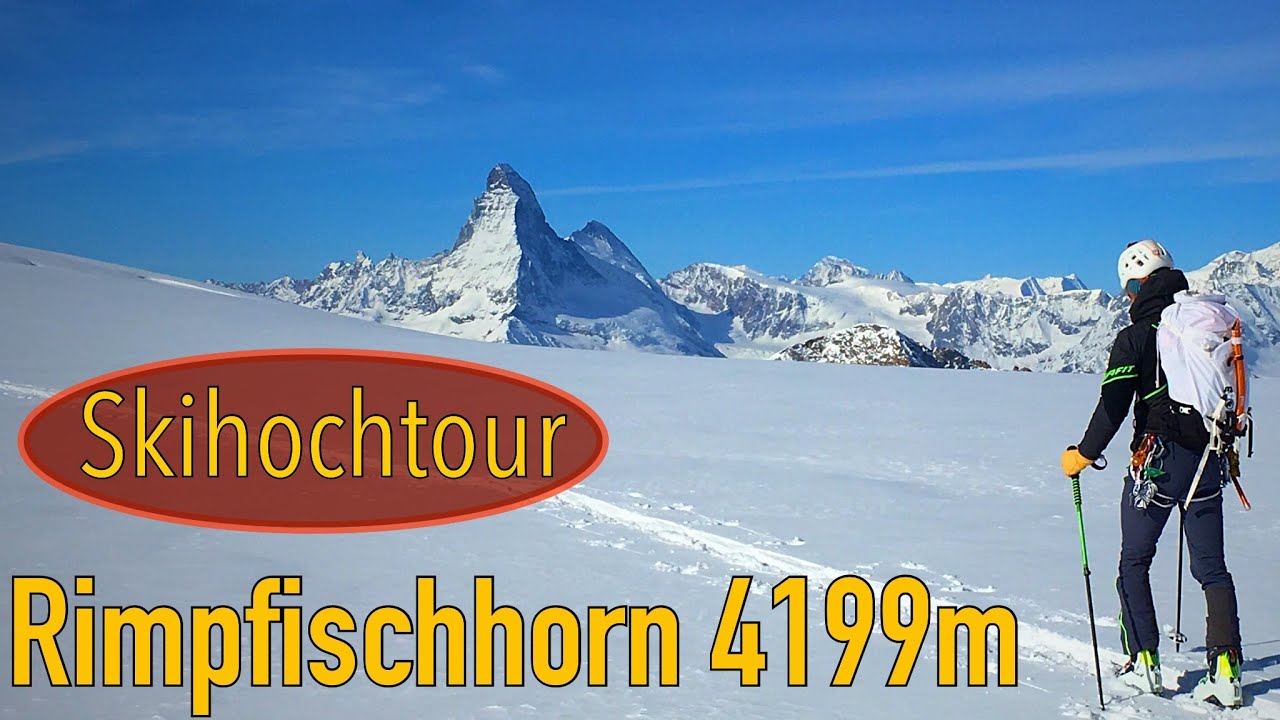 Skihochtour aufs Rimpfischhorn 4199m | Mitten in den Walliser Alpen