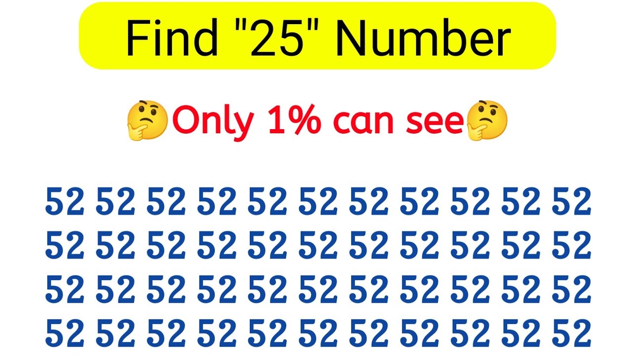 Find Number 25 | IQ Puzzle | Brain Test #iqtest #iqchallenge #iq #ias #ssc