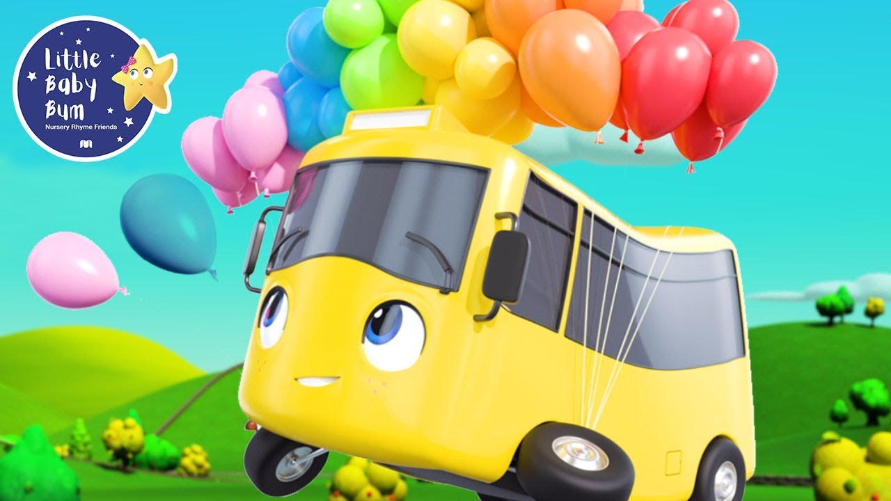 Balloon Song - Go Buster the Yellow Bus | 40 min of Nursery Rhymes & Cartoons | LBB Kids