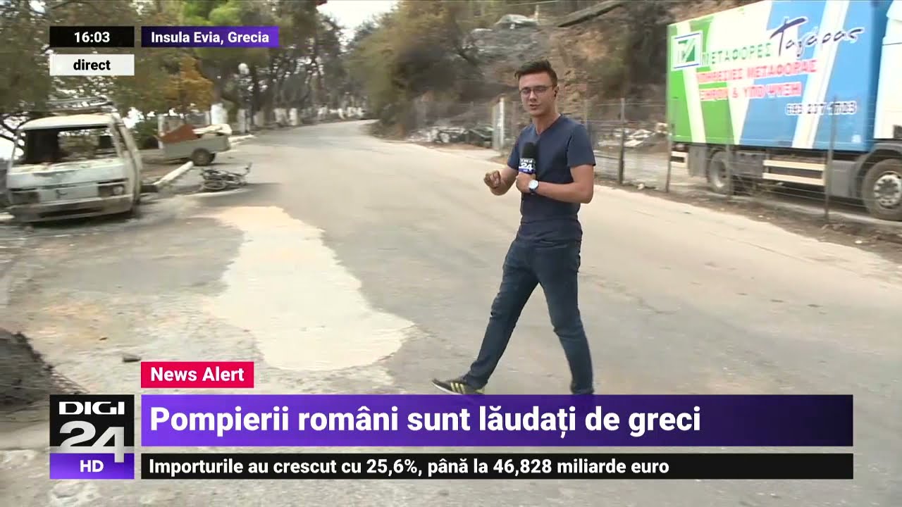 Pompierii români, lăudați în Grecia: Sunt de pe altă planetă - Digi24