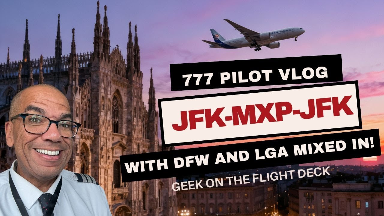777 Pilot VLOG: DFW-LGA-JFK-MXP-JFK-LGA-DFW за 3 дня!?!?
