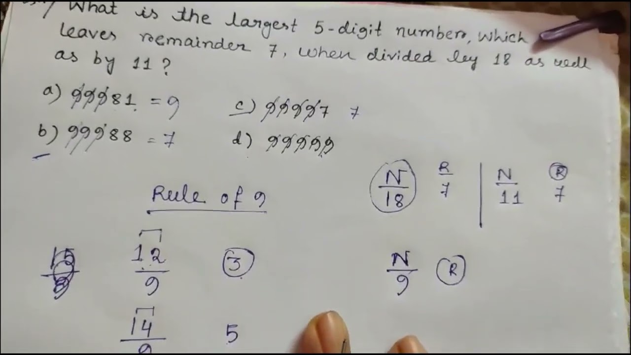 Solve & Learn: Remainder Question | Math Insights | SSC CGL MTS #ssccgl
