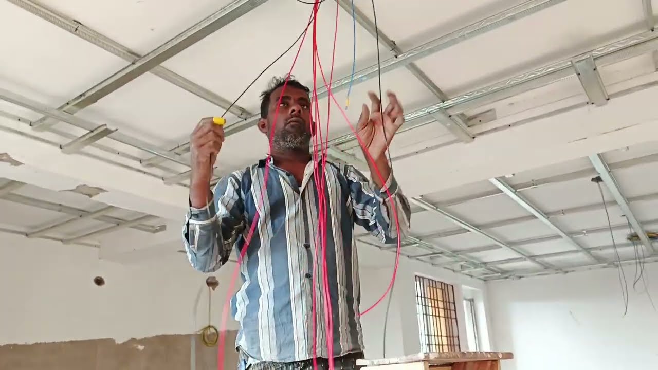 fall ceiling lights wairing kaise kare