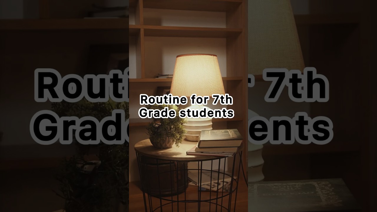 Routine for 7th Grade Students 📖#routinevlog #7thgrade #studyroutine #vlog #shorts #minivlog