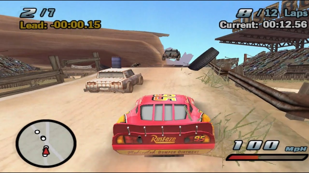 Cars PS2 All road races & characters gameplay