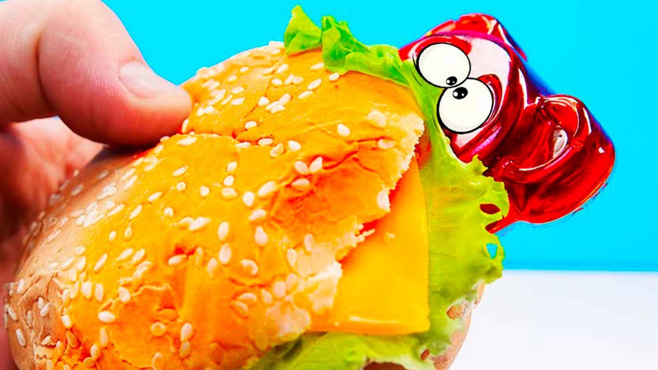 ВКУСНЫЙ ВАЛЕРБУРГЕР ИЗ ЖЕЛЕЙНОГО МЕДВЕДЯ ВАЛЕРЫ | РЕЦЕПТ БУРГЕРА ОТ ВАЛЕРЫ