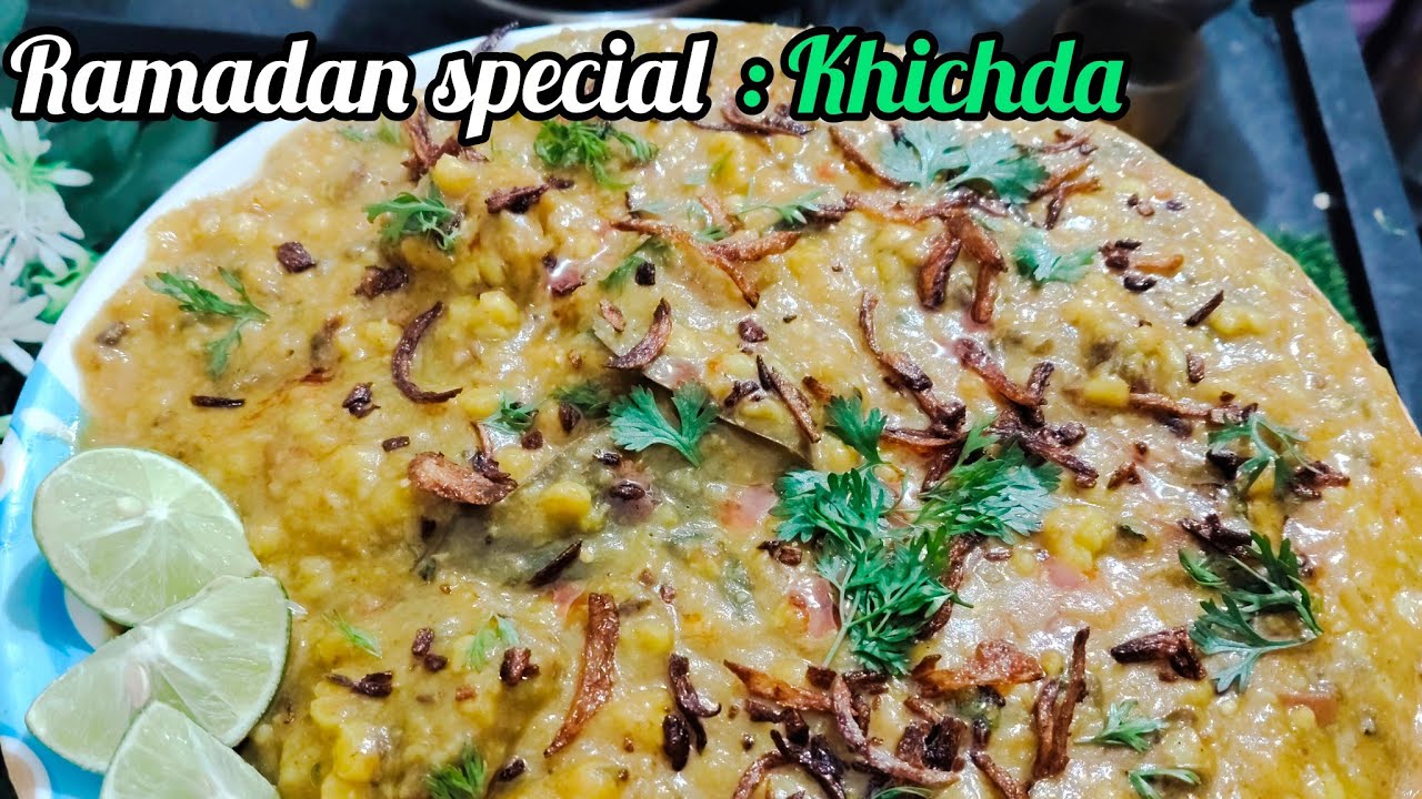 Ramzan ki dastarkhwan ka special dish – garma garam Khichda 😋 By#Raziya'srasoi #khichda 