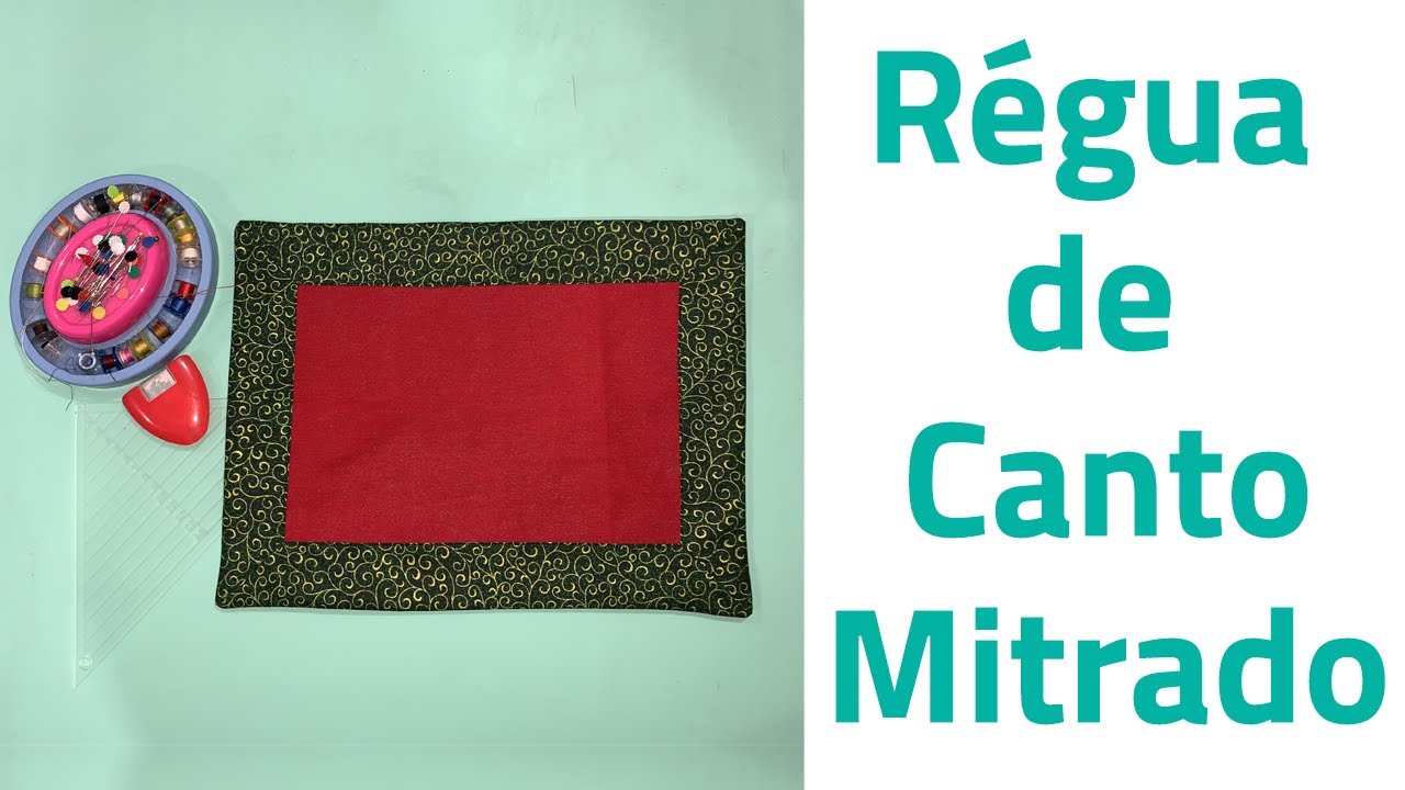 Como usar régua de canto mitrado?
