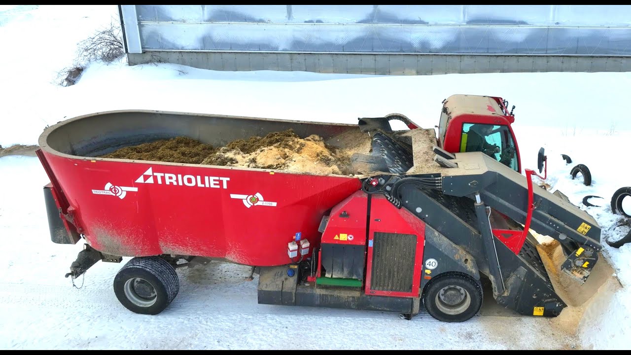 CANADIAN FARMER - TRIOLIET FEED MIXER - WHAT COWS EAT.  Nutritionist guided feed formulas and mixes