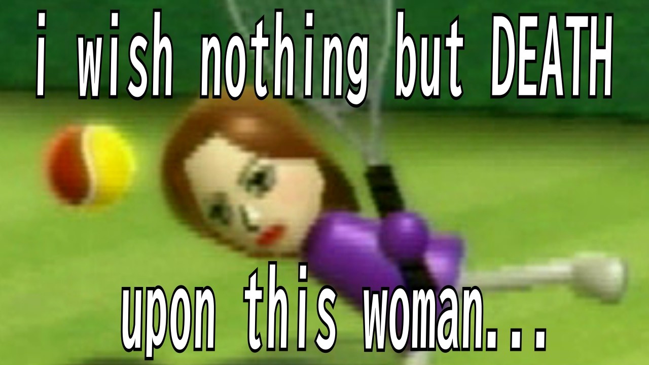 [Wii Sports Tennis] Some random, unedited gameplay to test my garbage recording setup