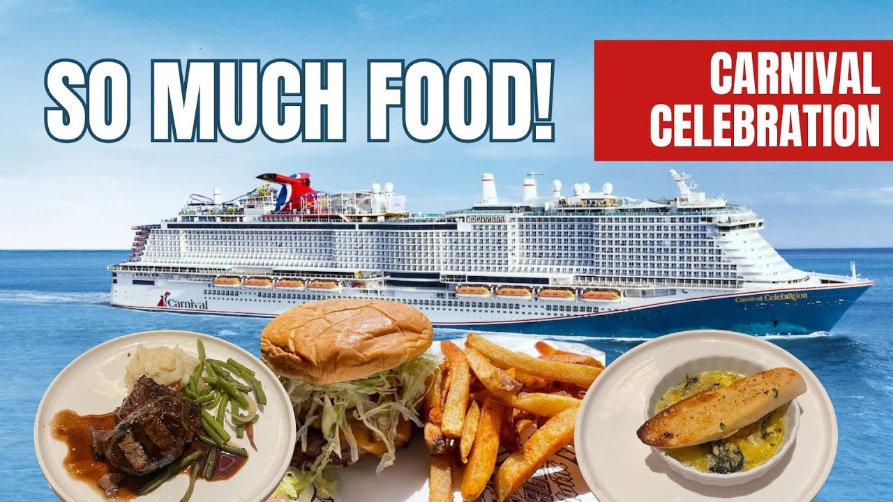 Food, Drinks, and More Food on the Carnival Celebration Sea Day - Day 2