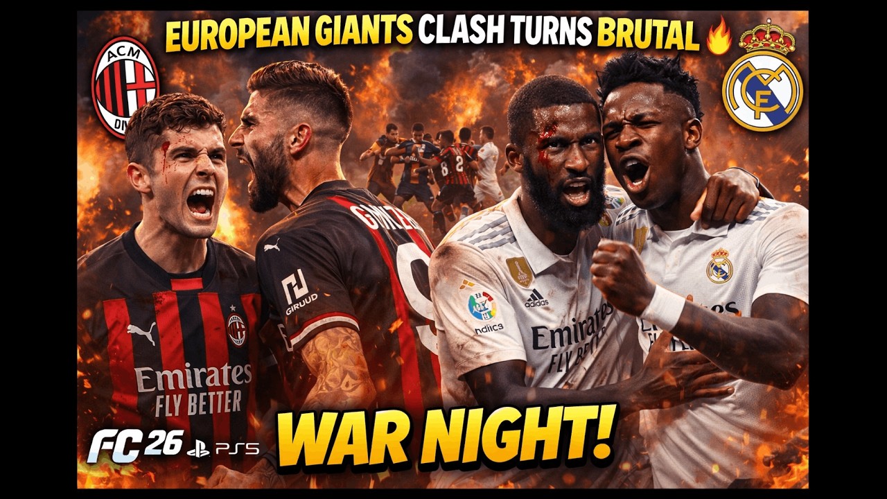 European Giants Clash Turns Brutal 🔥 | FC 26 PS5 AC Milan vs Real Madrid