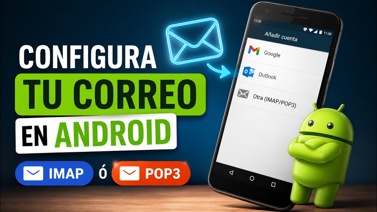 Cómo CONFIGURAR tu cuenta de CORREO ELECTRÓNICO en ANDROID (IMAP o POP3)