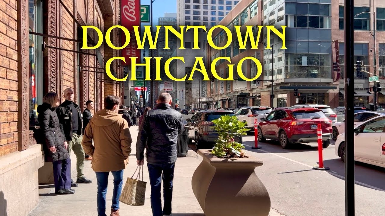 [4K] 🇺🇸☀️Chicago Walking Tour | Downtown Chicago | Virtual Walking Tour | Chicago, Illinois
